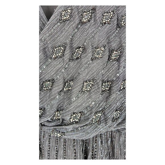 ANTIK BATIK Hayward Cross Beaded Sequin Evening Party Dress - Picture 9 of 16